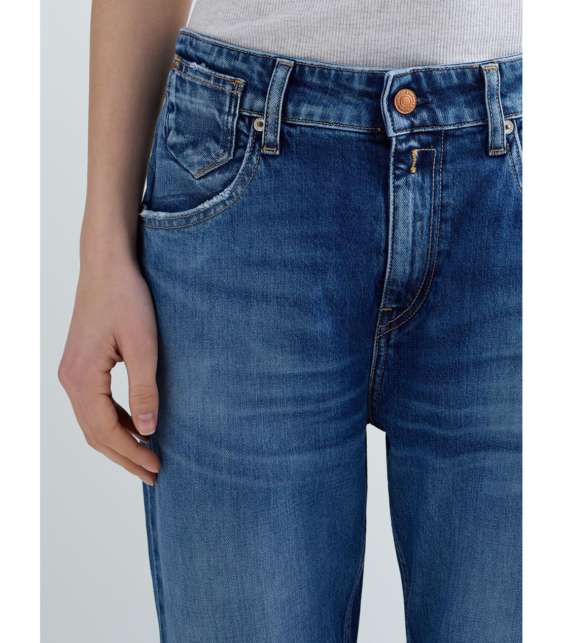 スリムボーイフィットMARTY ストレッチデニム 詳細画像 ブルー 5